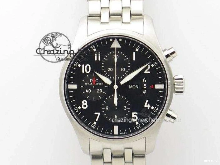 MIROTIME 0415 Versatile Big Pilot Real PR IW502703 SS YLF 1:1 Best Edition Blue Dial On Calfskin Strap A 7226